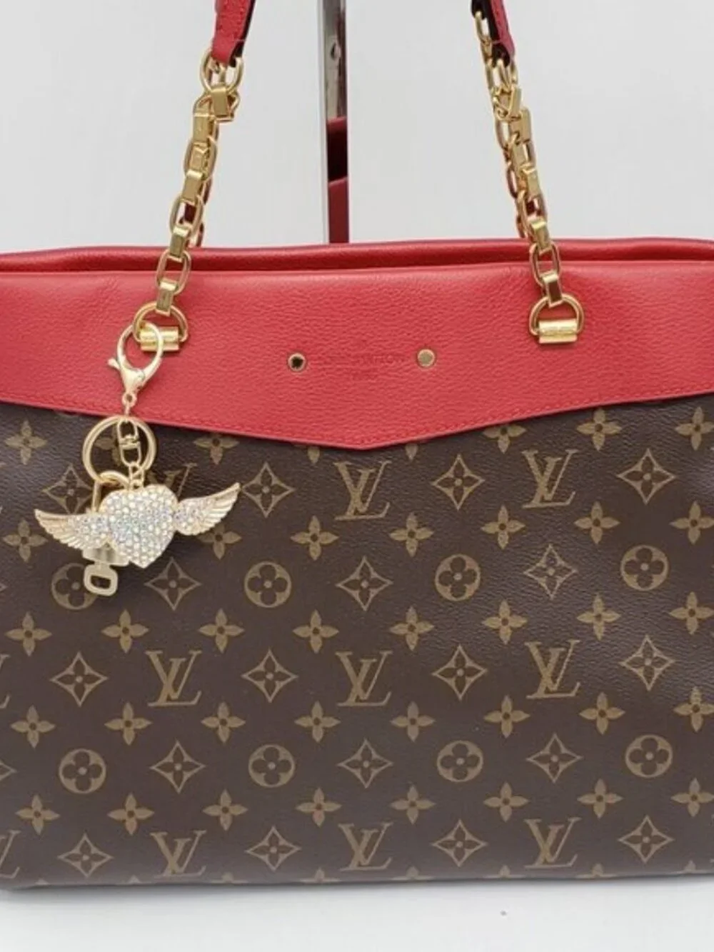 Authentic Louis Vuitton Lock & Key Gold ✨ Unbranded Keychain Bag Charm LV